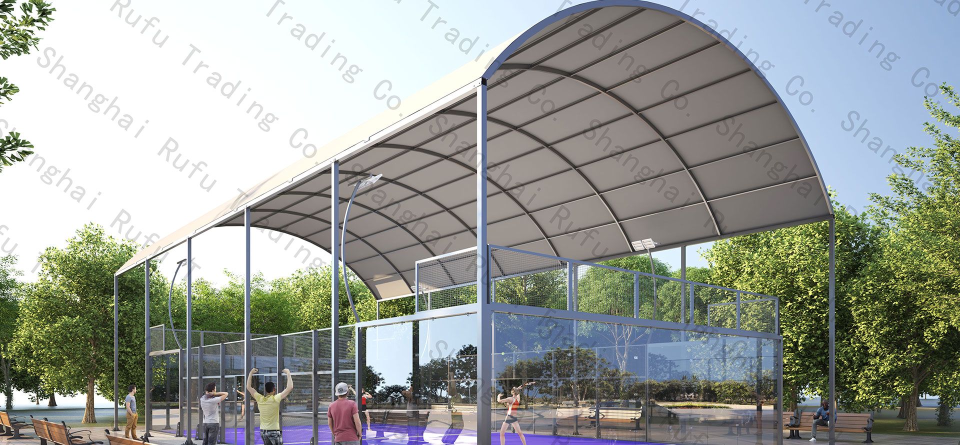 Pista de Padel con Techo