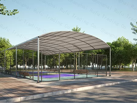 Los clientes agregan el canal de recogida de agua en la conexión entre el cobertizo del arco y la columna. Función En climas lluviosos o nevados al aire libre, el agua de lluvia se puede concentrar y deslizarse hacia el agua.