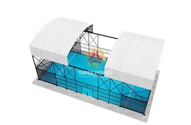 Toldo retráctil eléctrico Pista de Padel